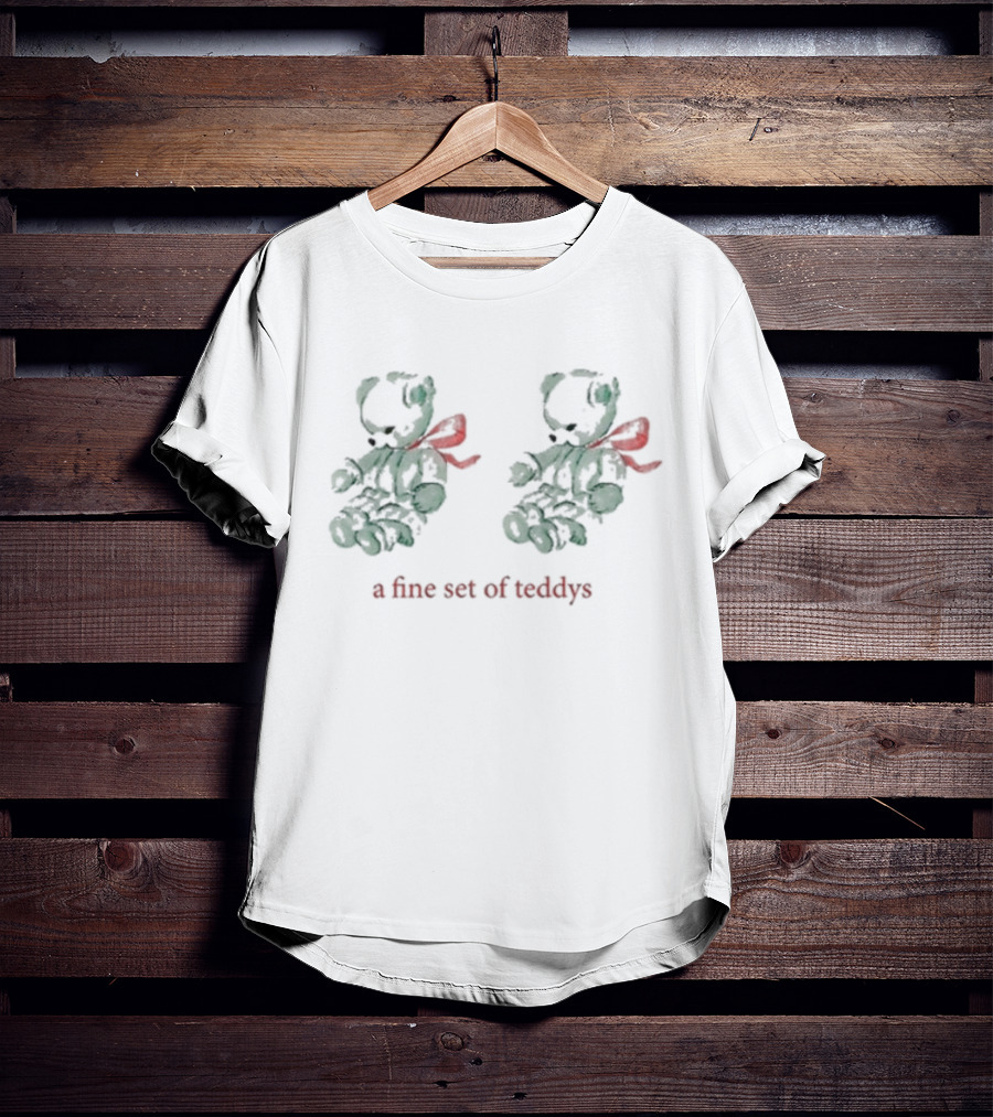 A Fine Set Of Teddys With Red Bows T-Shirt