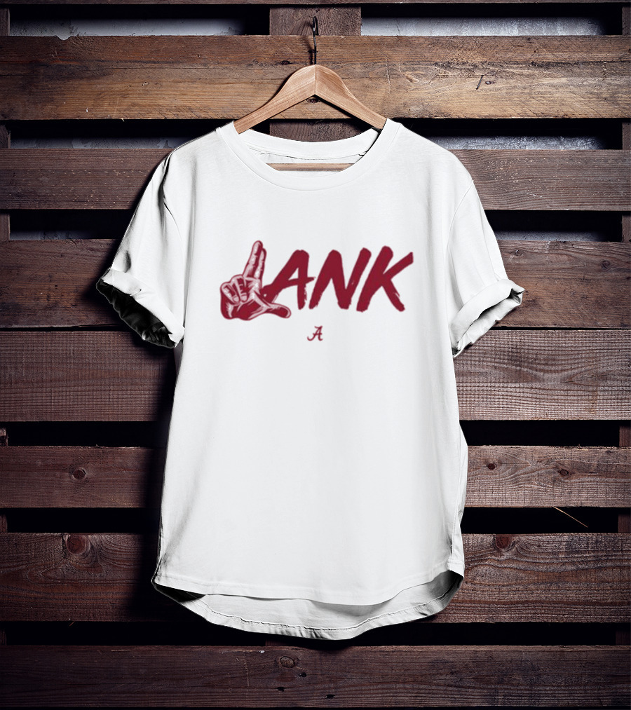 Lank Hand Sign Alabama Crimson Red T-Shirt