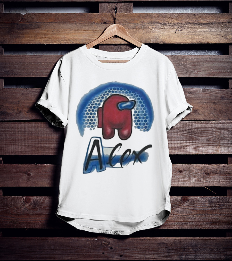 Alex Among Us Red Blue Honeycomb T-Shirt