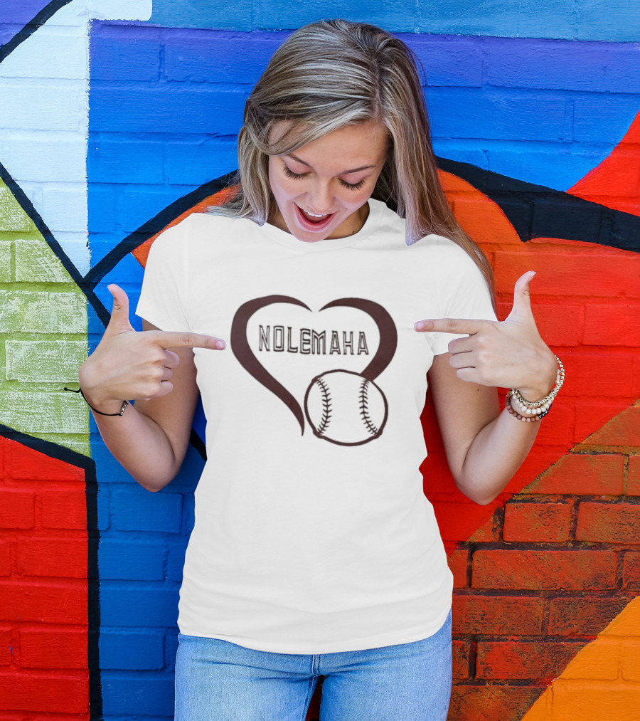 Nolemaha Baseball Heart T-Shirt