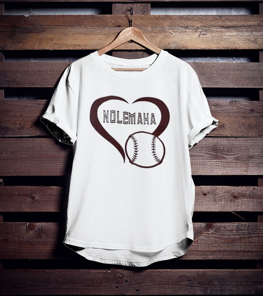 Nolemaha Baseball Heart T-Shirt