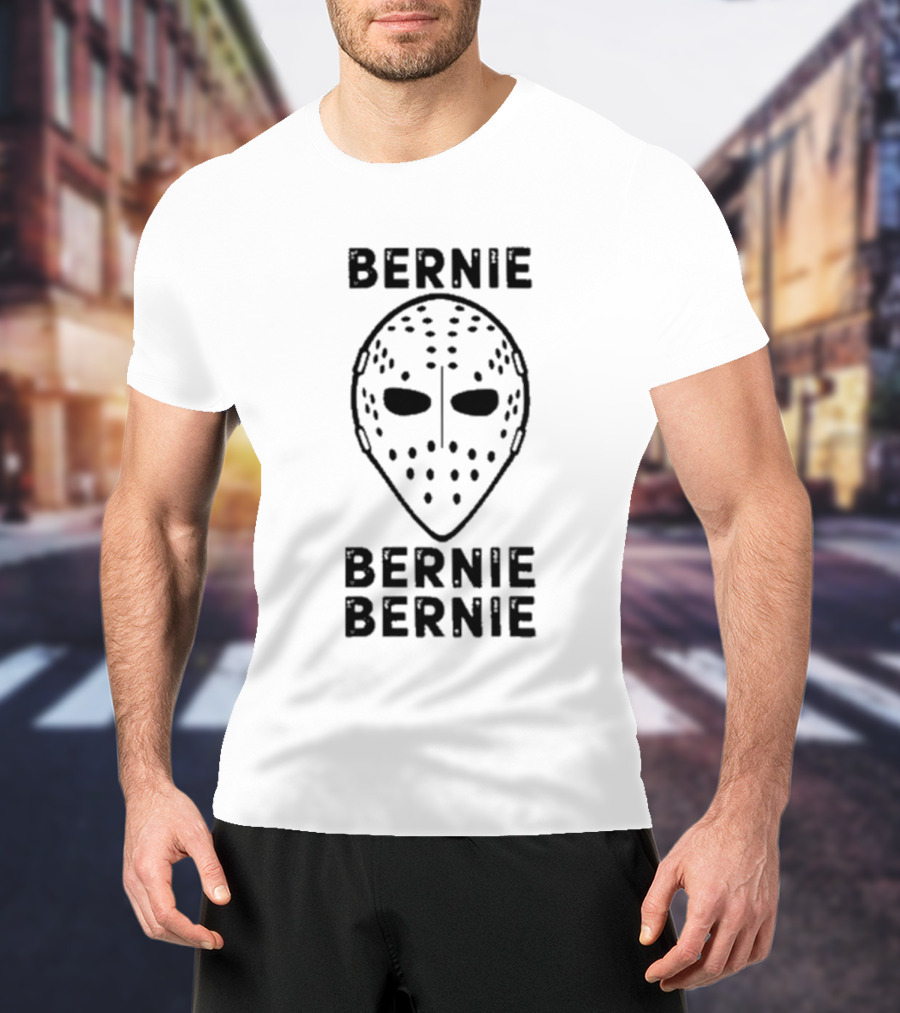 BERNIE BERNIE BERNIE Hockey Mask T-Shirt