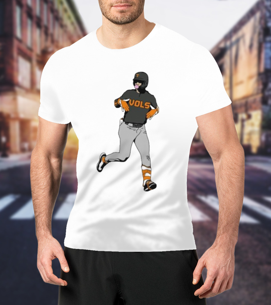 VOLS Baseball Player Bubblegum T-Shirt
