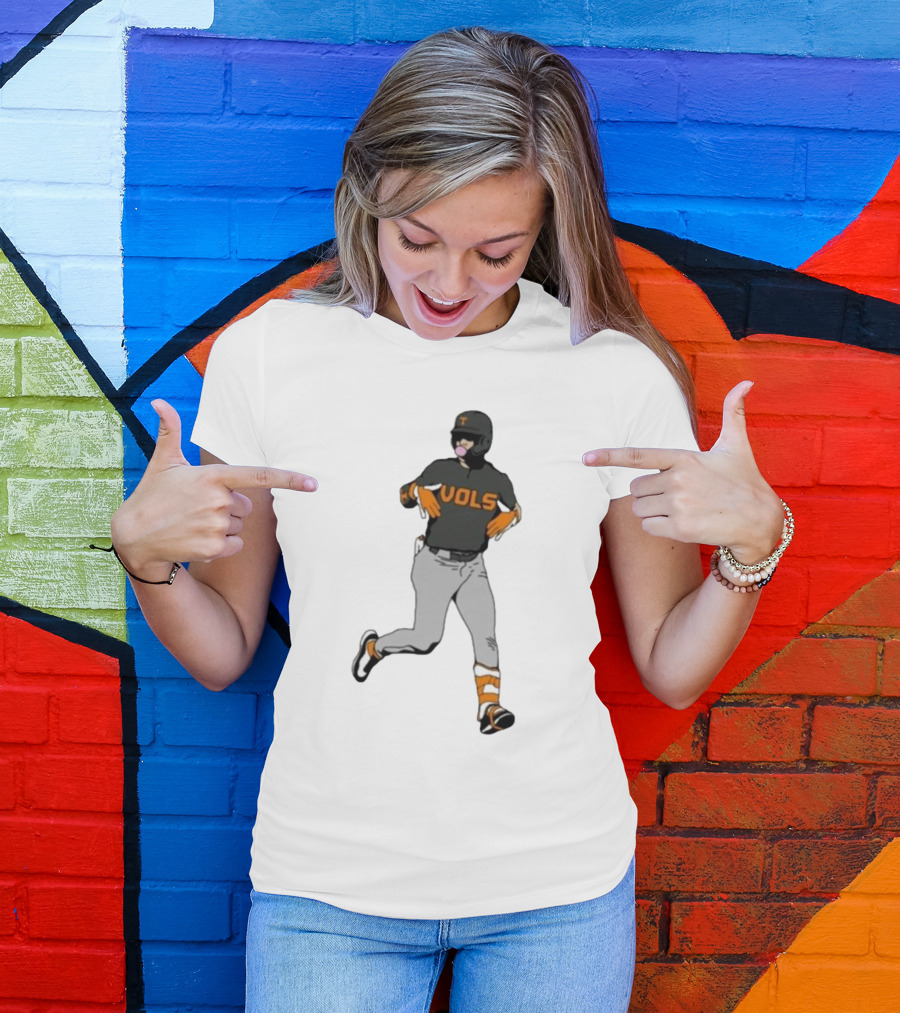 VOLS Baseball Player Bubblegum T-Shirt