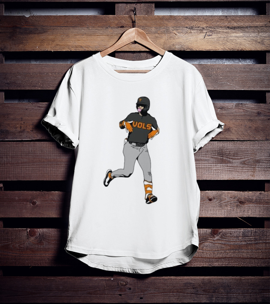 VOLS Baseball Player Bubblegum T-Shirt