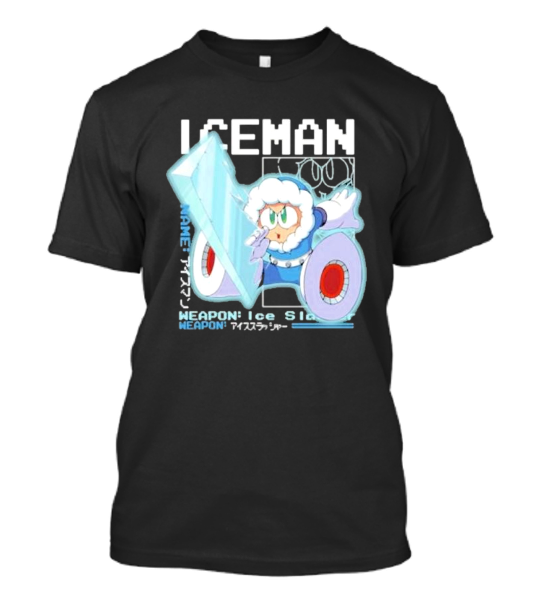 Capcom Iceman Mega Man Weapon Ice Slasher T-Shirt