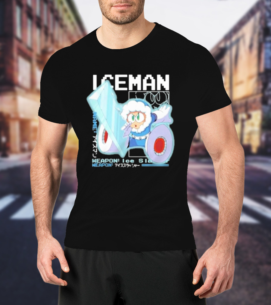 Capcom Iceman Mega Man Weapon Ice Slasher T-Shirt