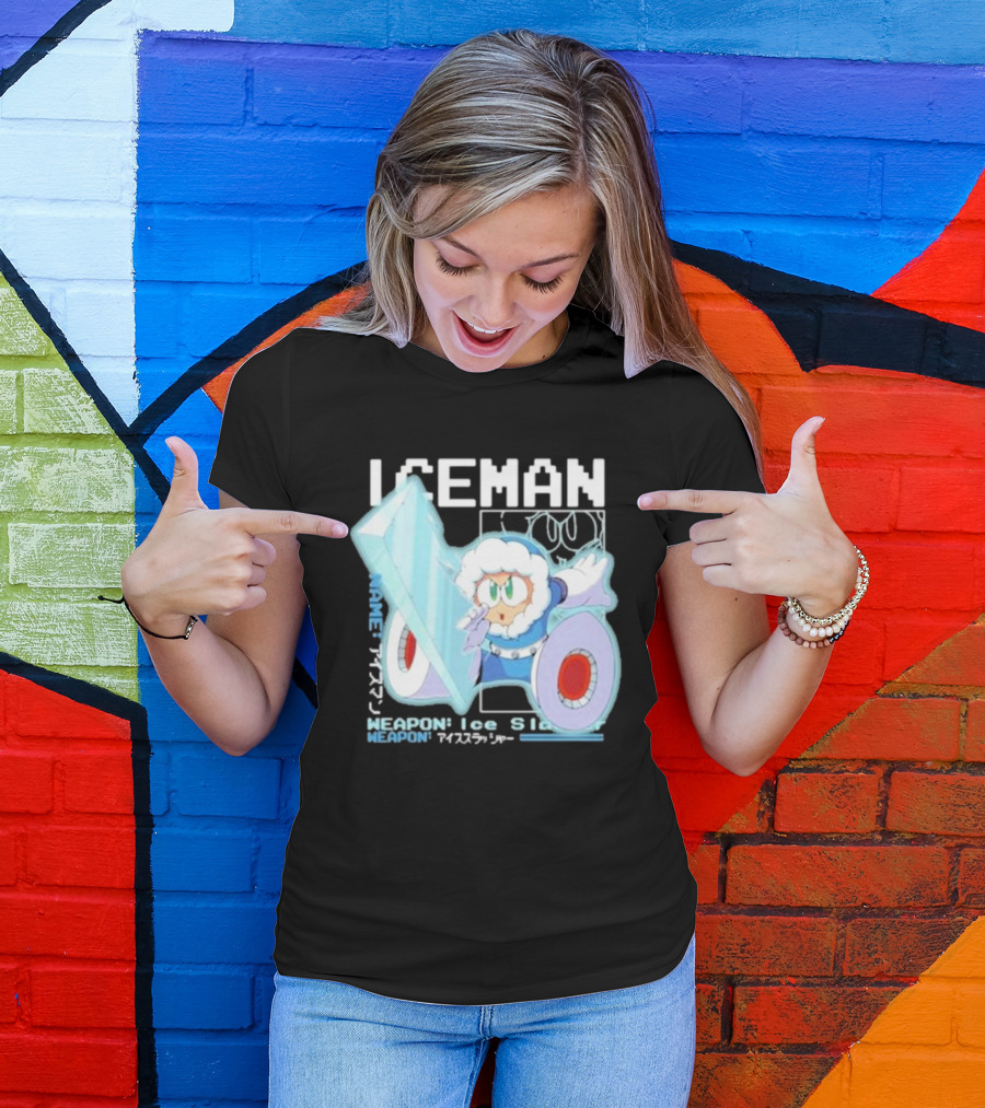 Capcom Iceman Mega Man Weapon Ice Slasher T-Shirt