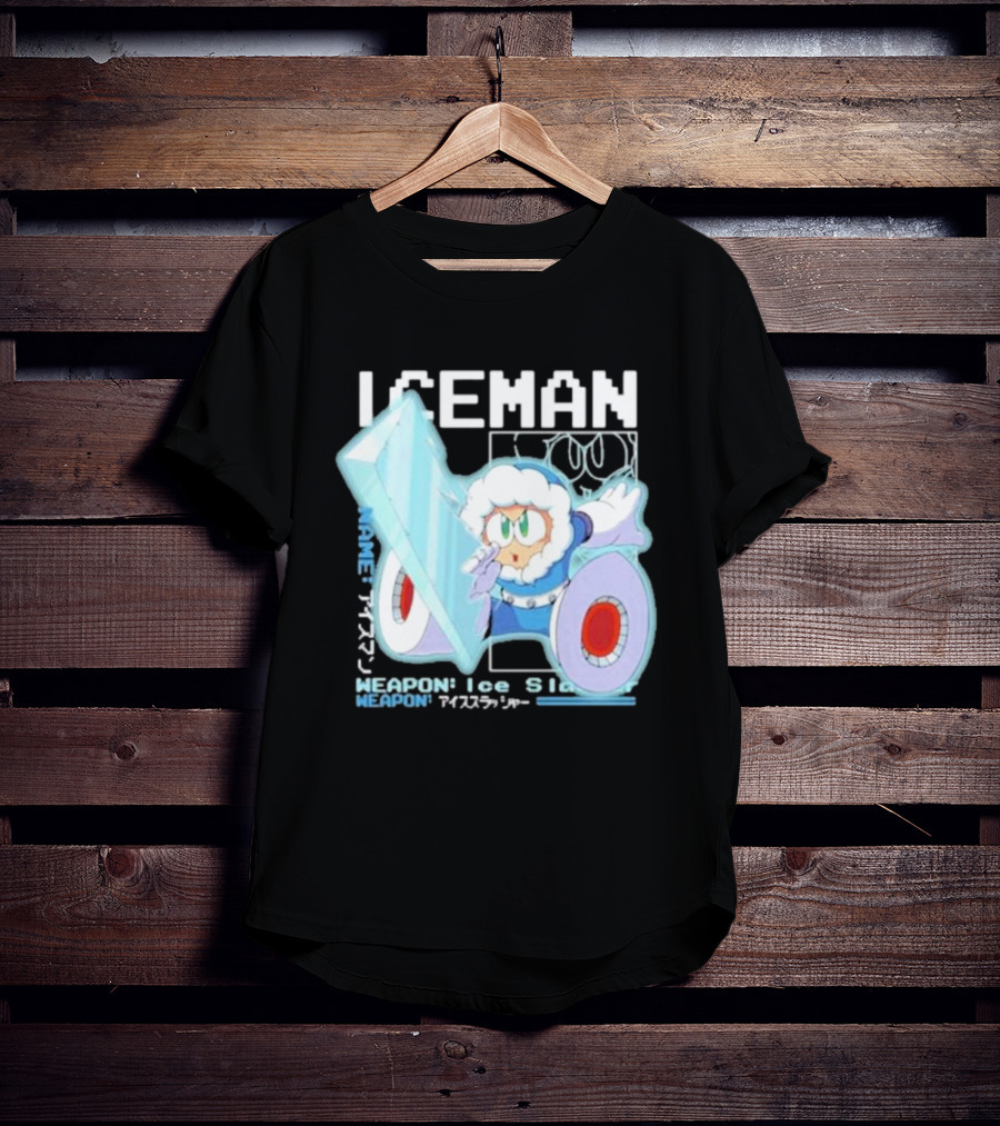 Capcom Iceman Mega Man Weapon Ice Slasher T-Shirt