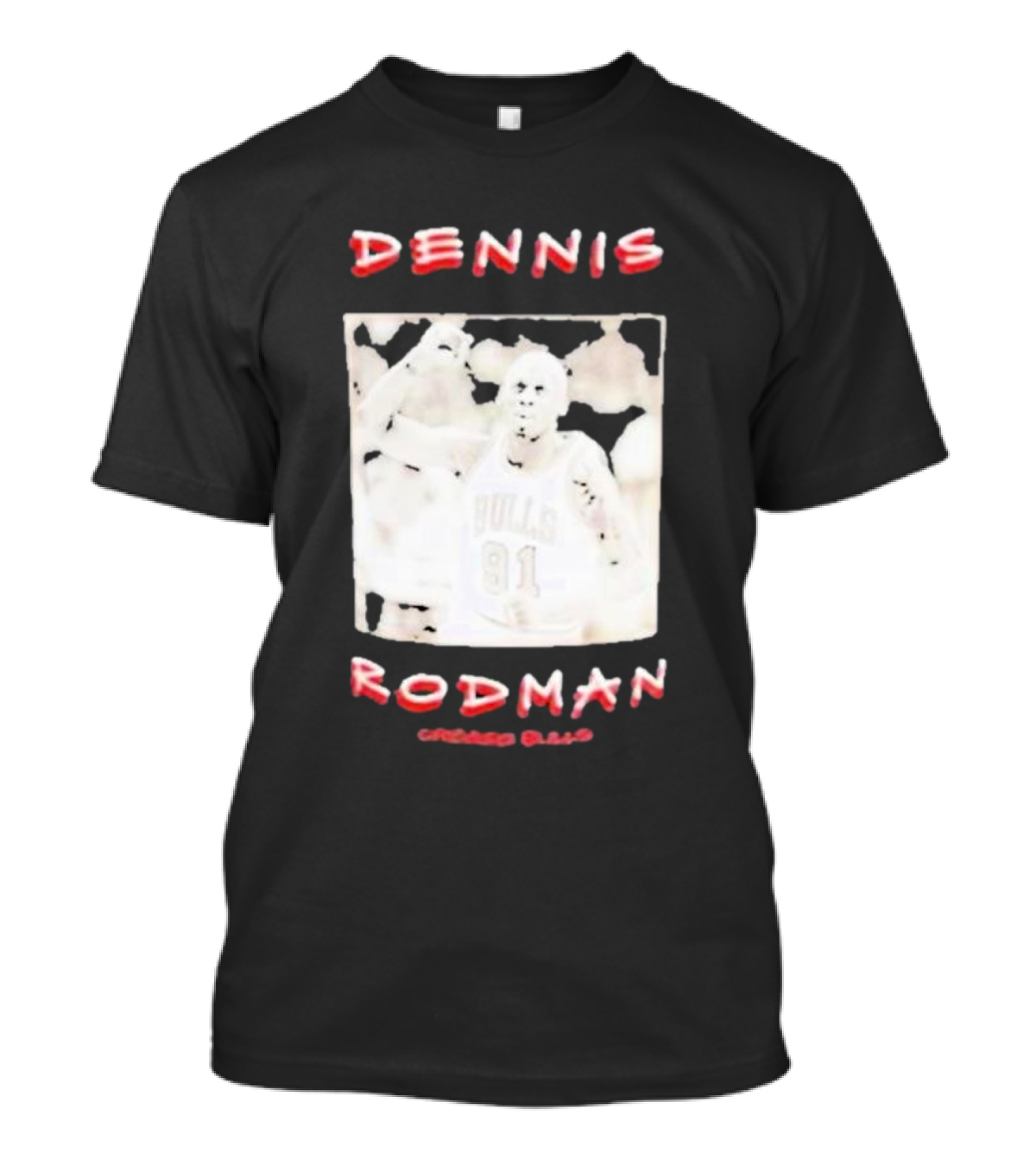DENNIS RODMAN BULLS 91 CHICAGO BASKETBALL T-Shirt