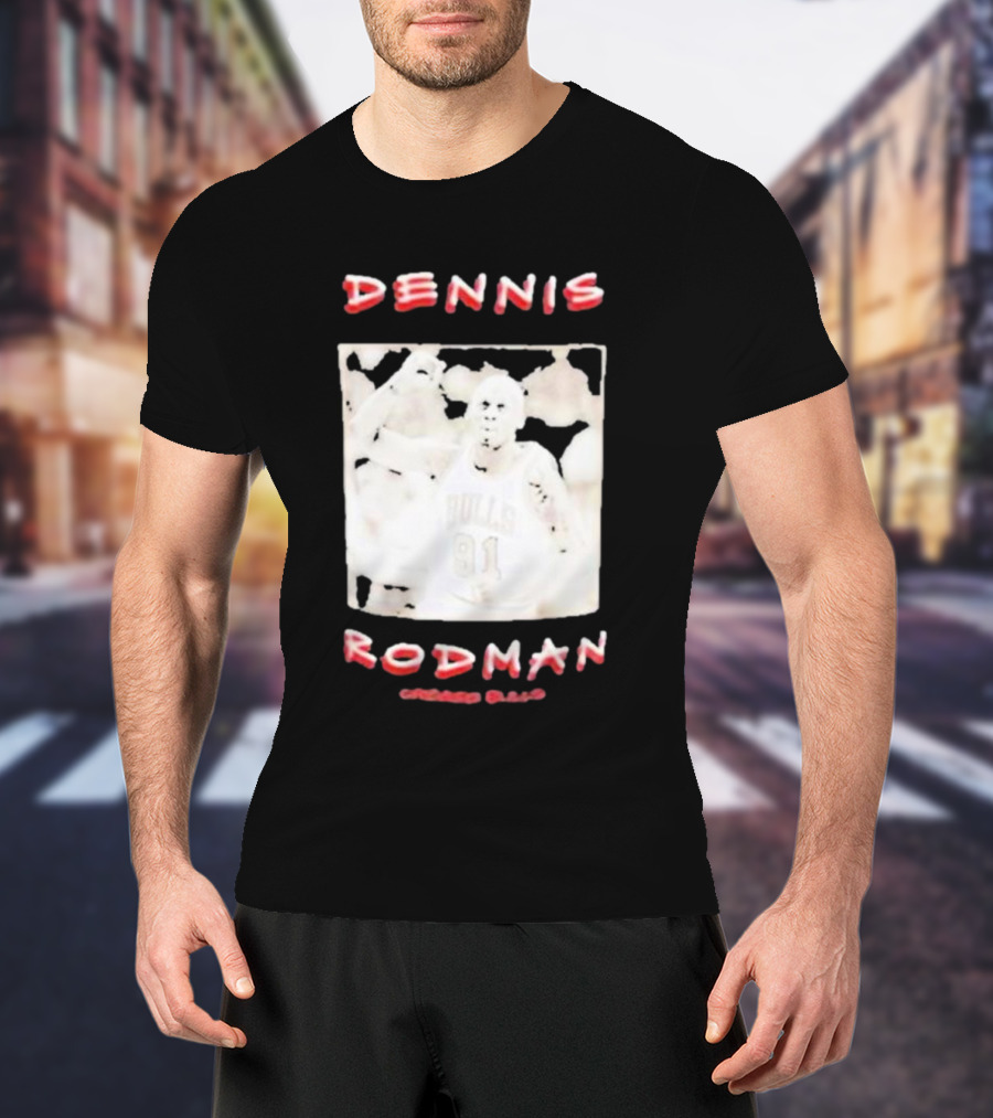 DENNIS RODMAN BULLS 91 CHICAGO BASKETBALL T-Shirt