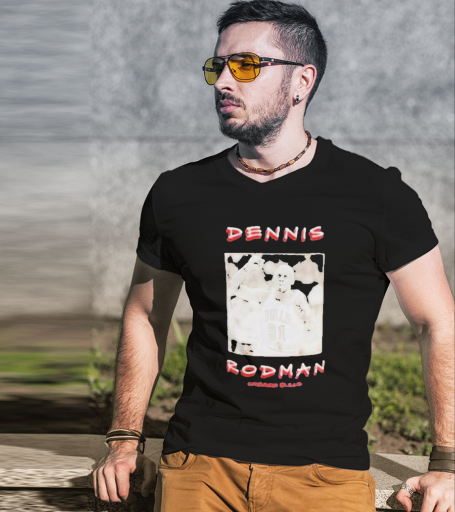 DENNIS RODMAN BULLS 91 CHICAGO BASKETBALL T-Shirt