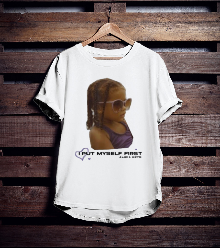 I PUT MYSELF FIRST Keys Affirmations Kid Sunglasses T-Shirt