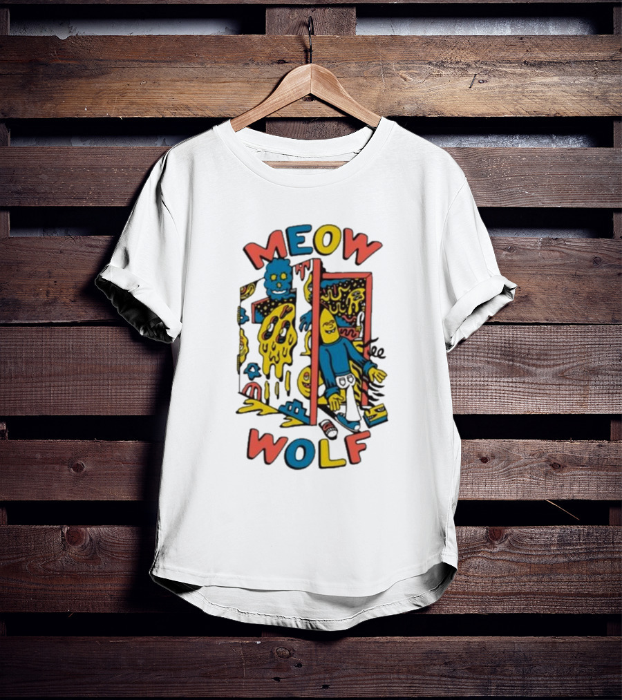 Meow Wolf Killer Acid X Mw Drippy Door Trippy Psychedelic T-Shirt