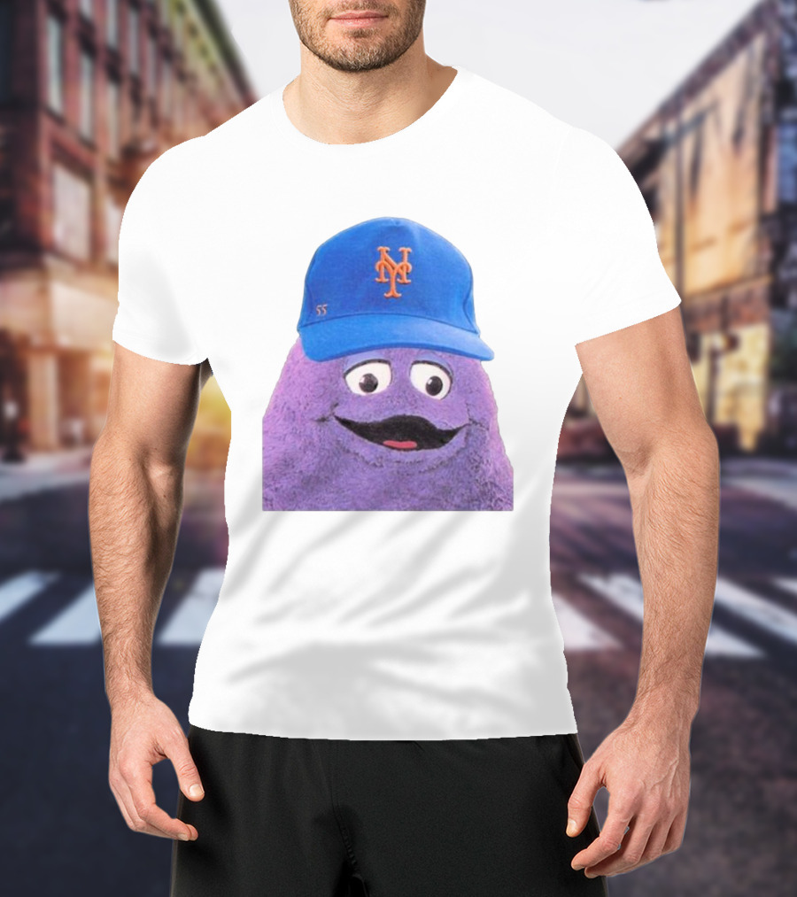 Lgm Grimace New York Mets Mascot Baseball Cap T-Shirt