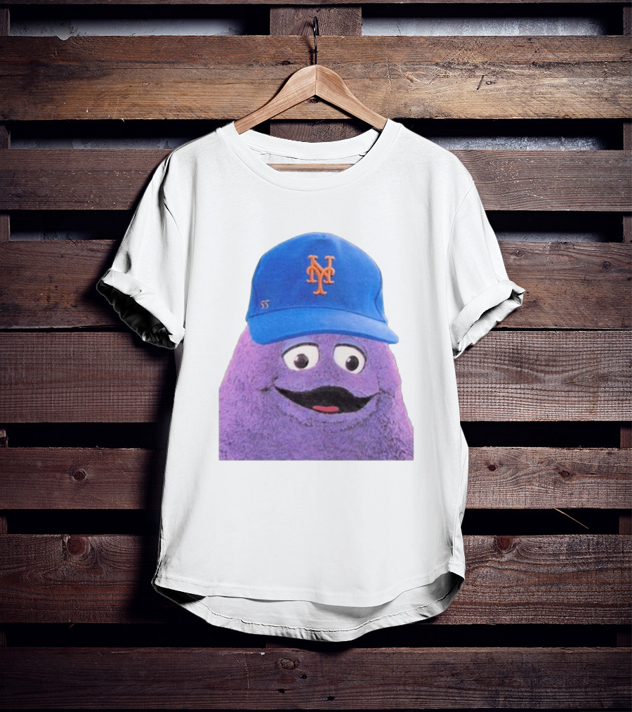 Lgm Grimace New York Mets Mascot Baseball Cap T-Shirt
