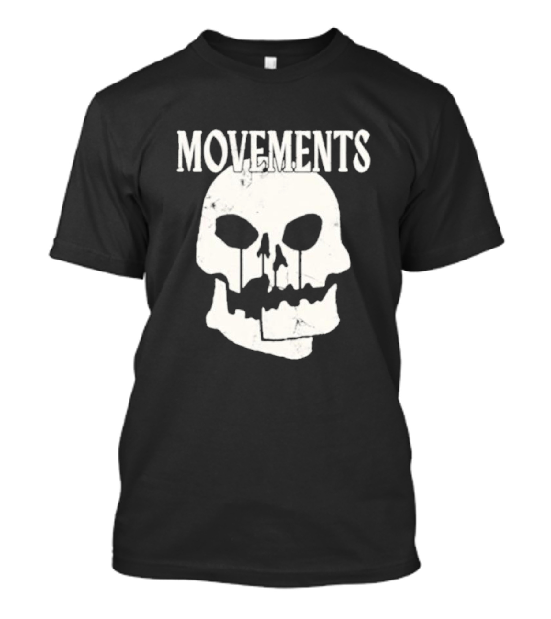 Movements Afraid To Die Skull Graphic Iconic T-Shirt