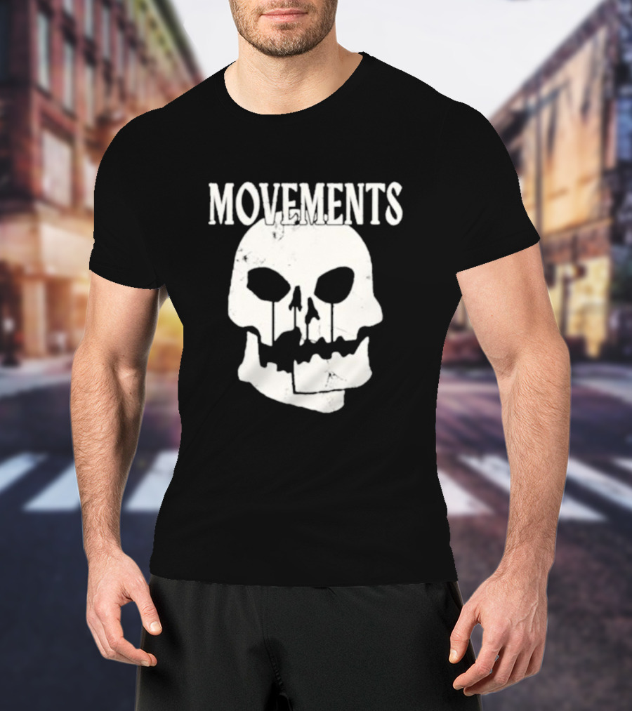 Movements Afraid To Die Skull Graphic Iconic T-Shirt