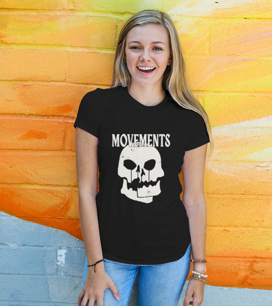 Movements Afraid To Die Skull Graphic Iconic T-Shirt