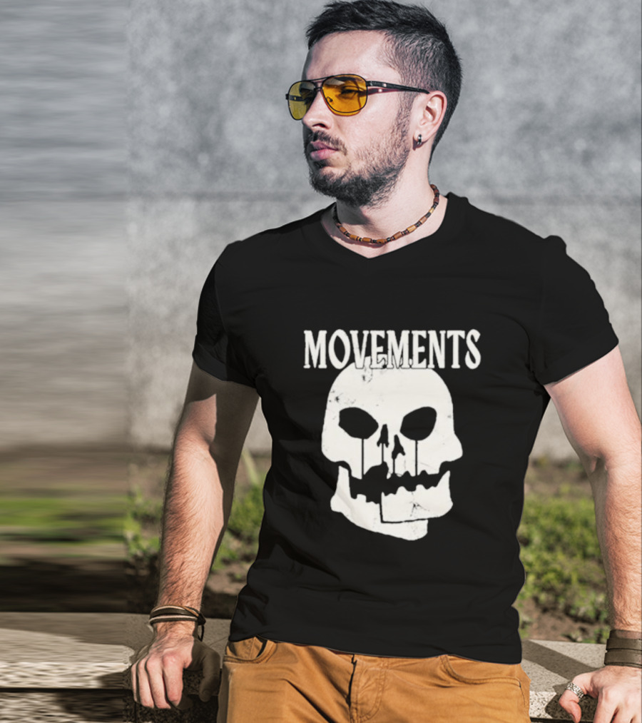 Movements Afraid To Die Skull Graphic Iconic T-Shirt