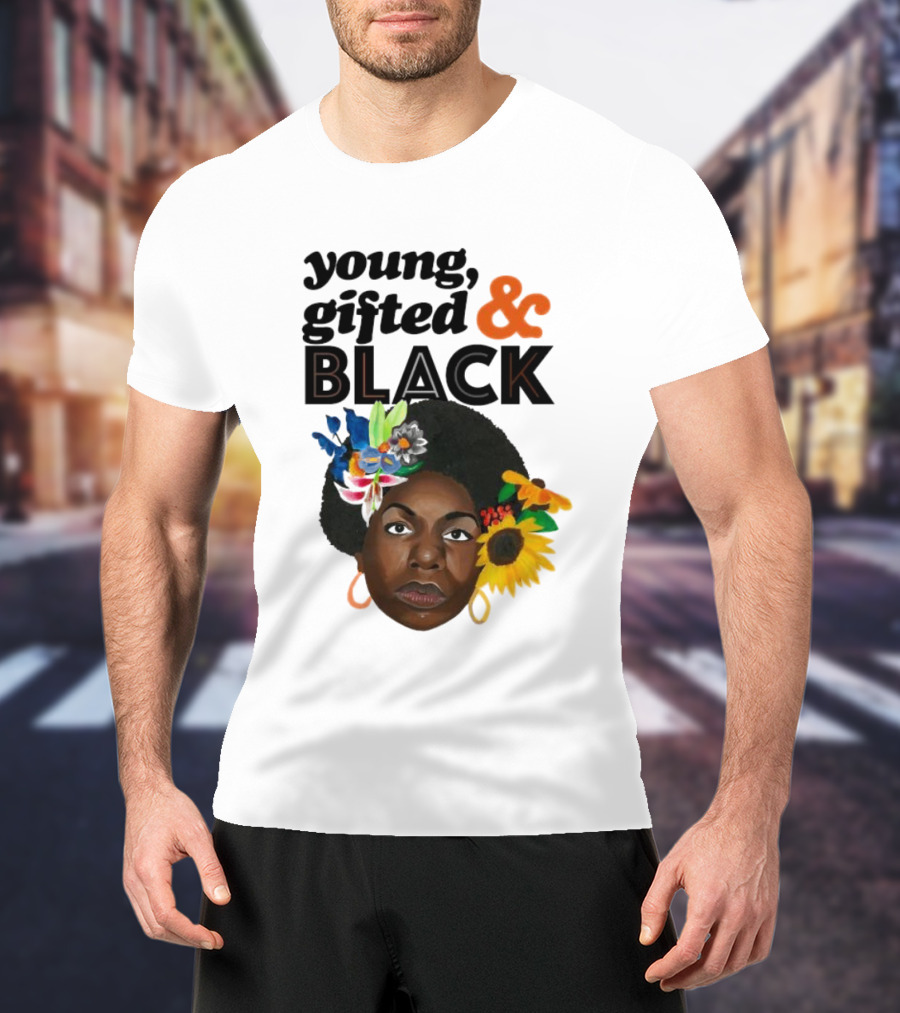 Young Gifted And Black Nina En Printemps T-Shirt