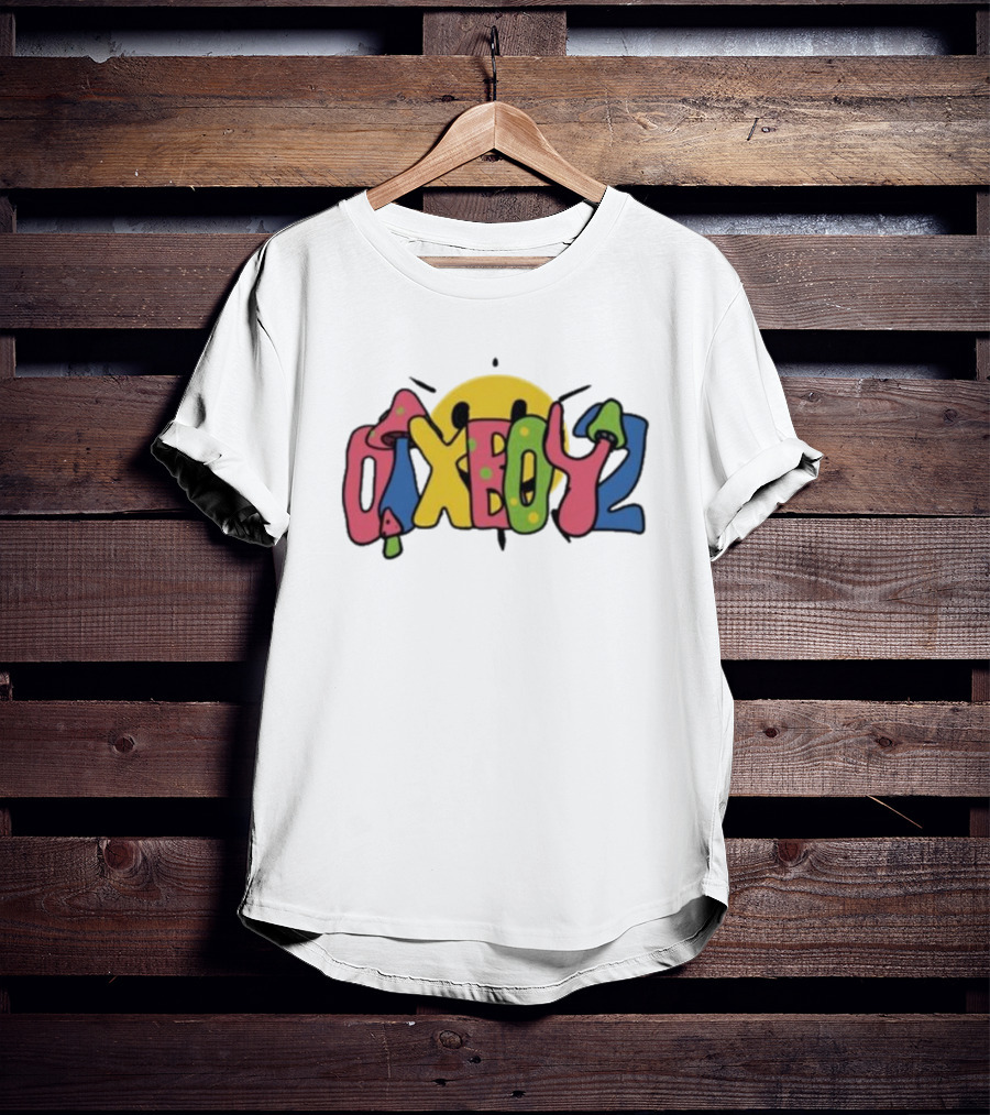 Otxboyz Microdose Smiley Face Psychedelic Bubble Letters T-Shirt