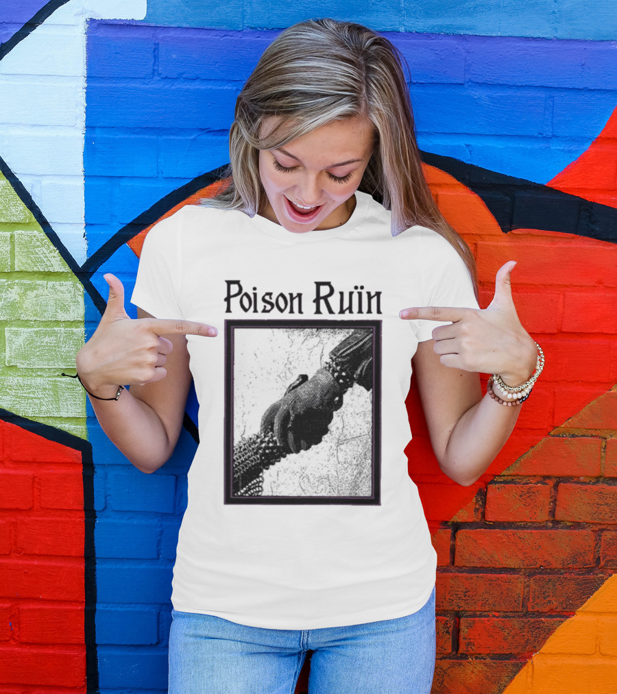 Poison Ruïn Medieval Chainmail Handshake Confrere T-Shirt