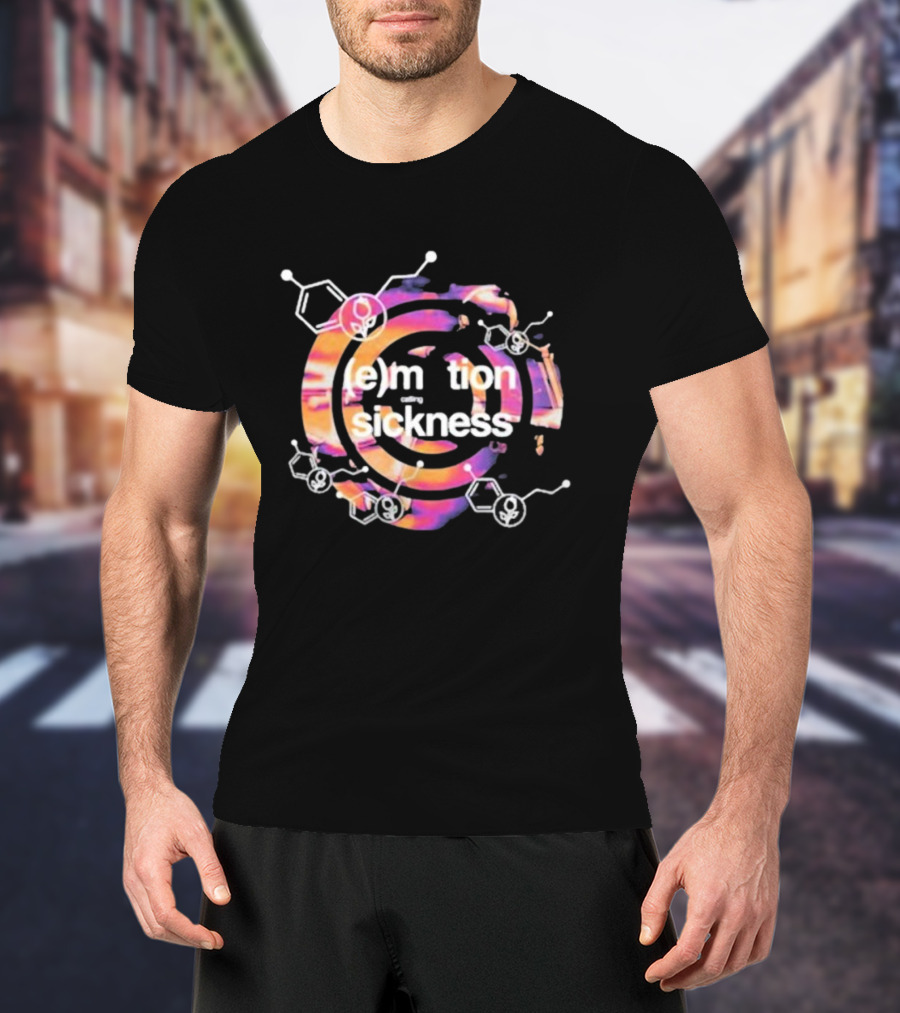 E Motion Sickness With Dine Alone Psychedelic Chemistry Vibes T-Shirt