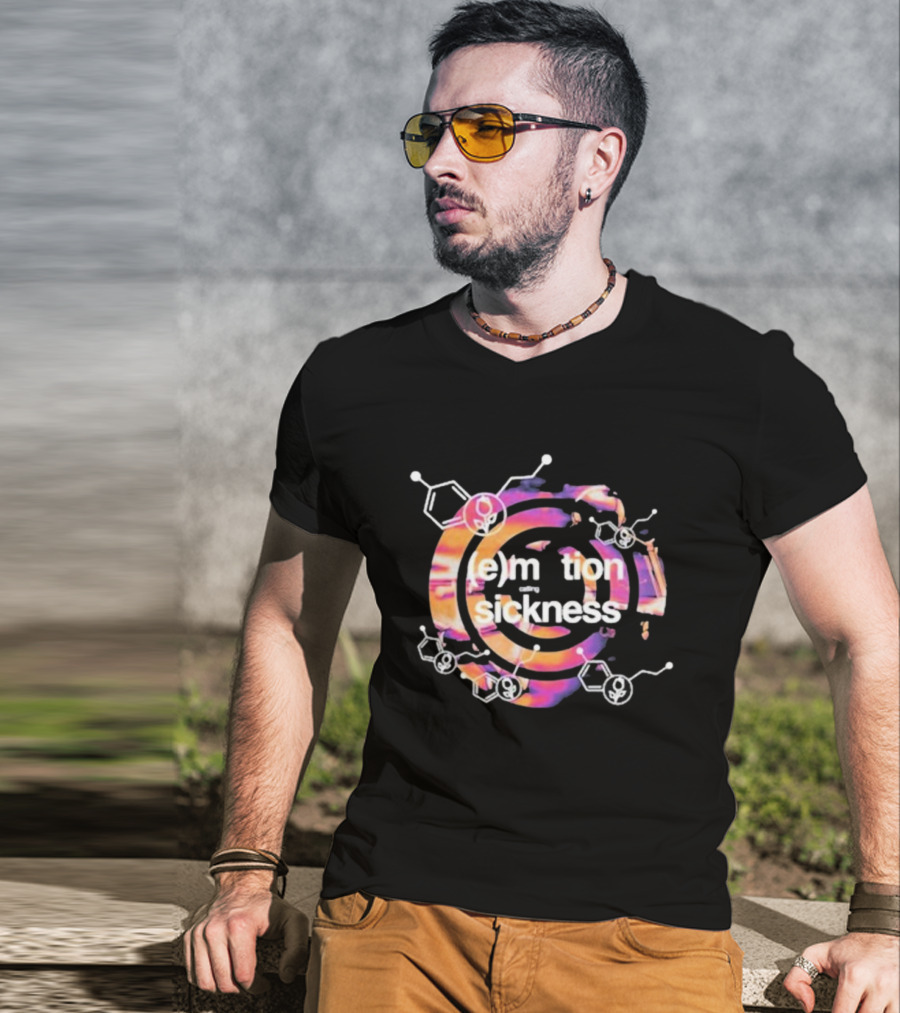E Motion Sickness With Dine Alone Psychedelic Chemistry Vibes T-Shirt