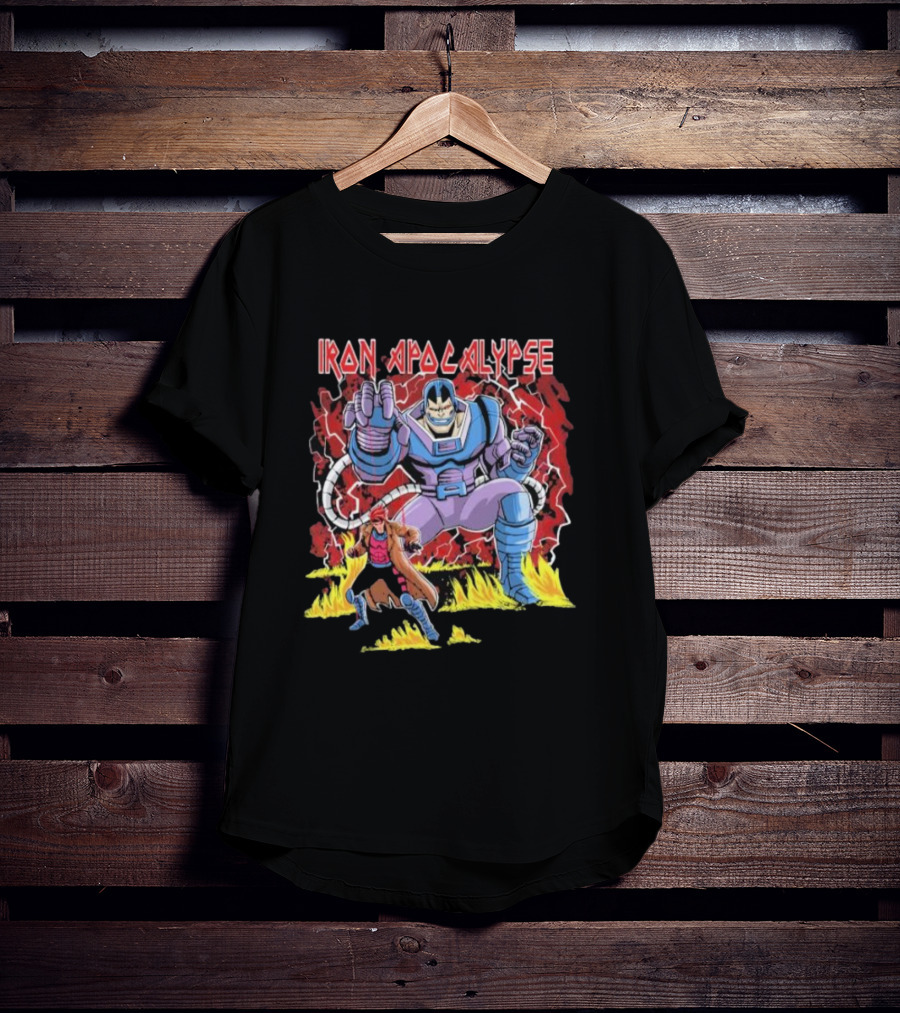 Iron Apocalypse Puppet Control Apocalypse With Character In Red Cloak T-Shirt