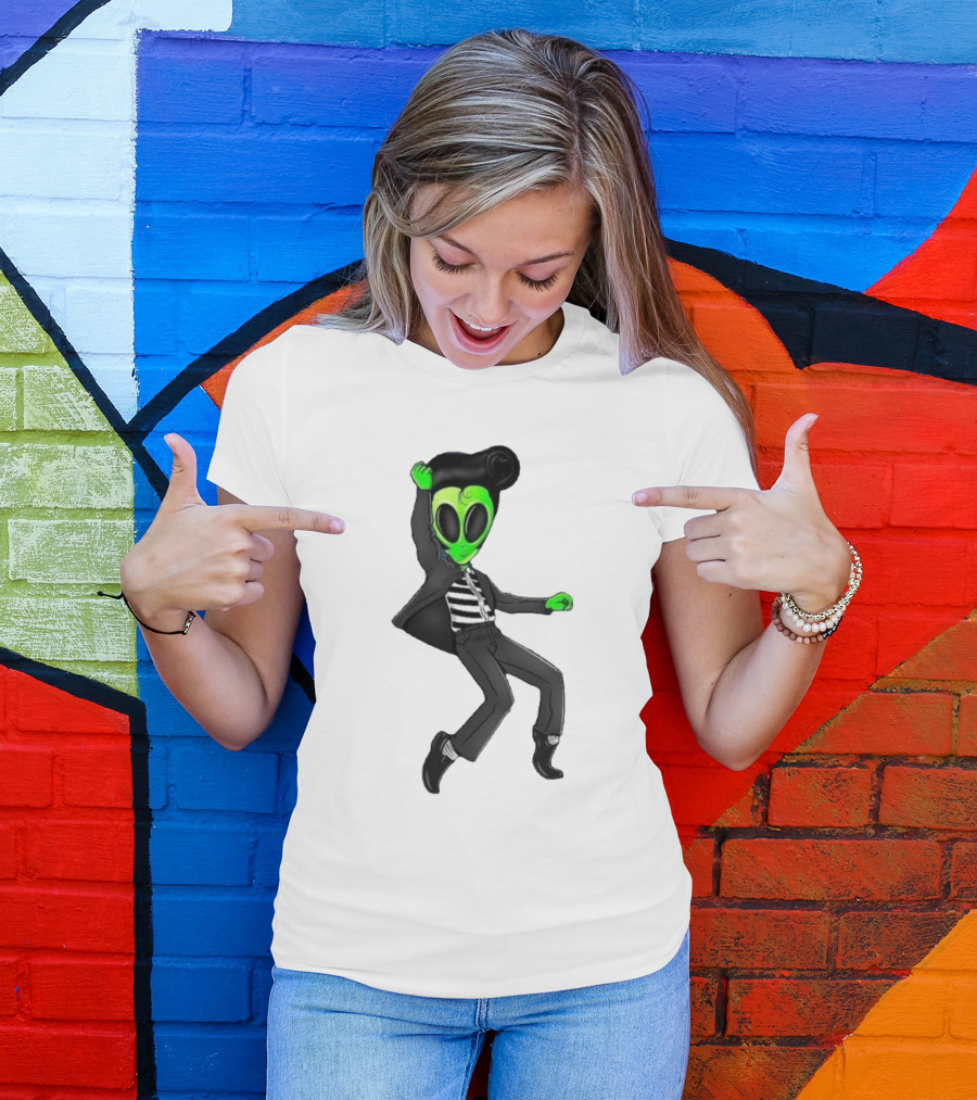 Jailhouse Rock Alien Elvis Presley Dance T-Shirt