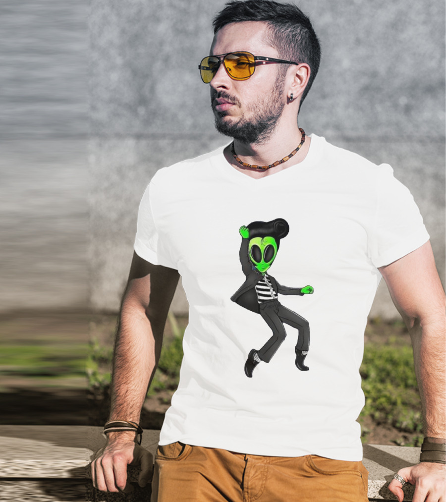 Jailhouse Rock Alien Elvis Presley Dance T-Shirt