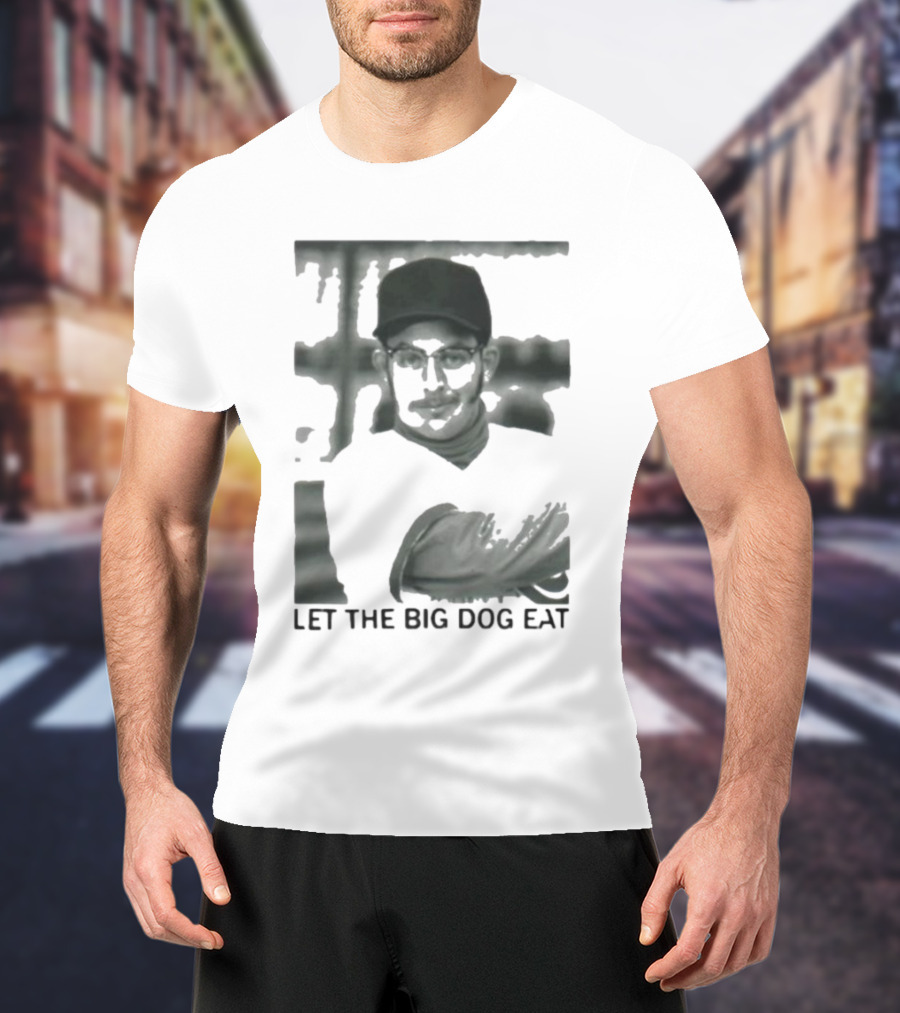 Let The Big Dog Eat - Baseball Pitcher In Action T-Shirt