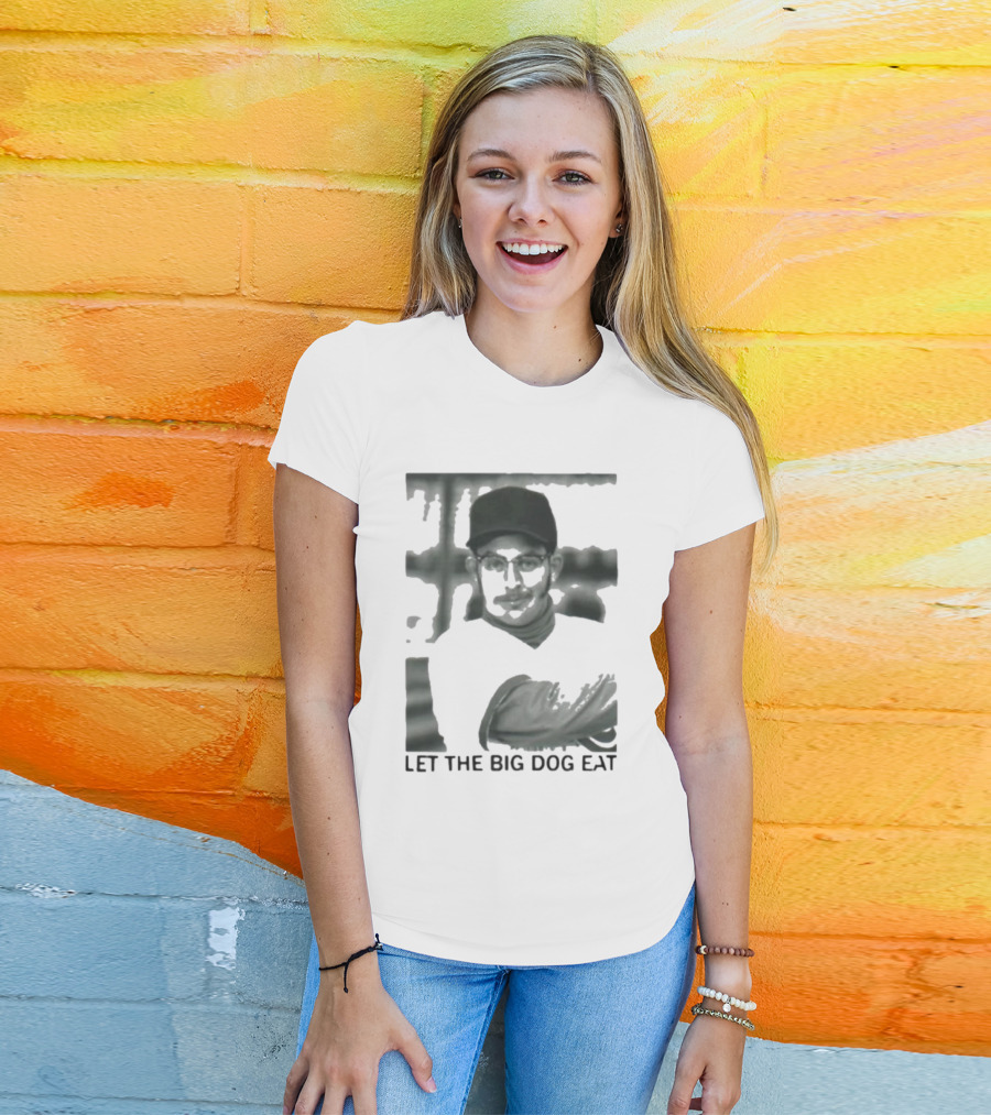 Let The Big Dog Eat - Baseball Pitcher In Action T-Shirt