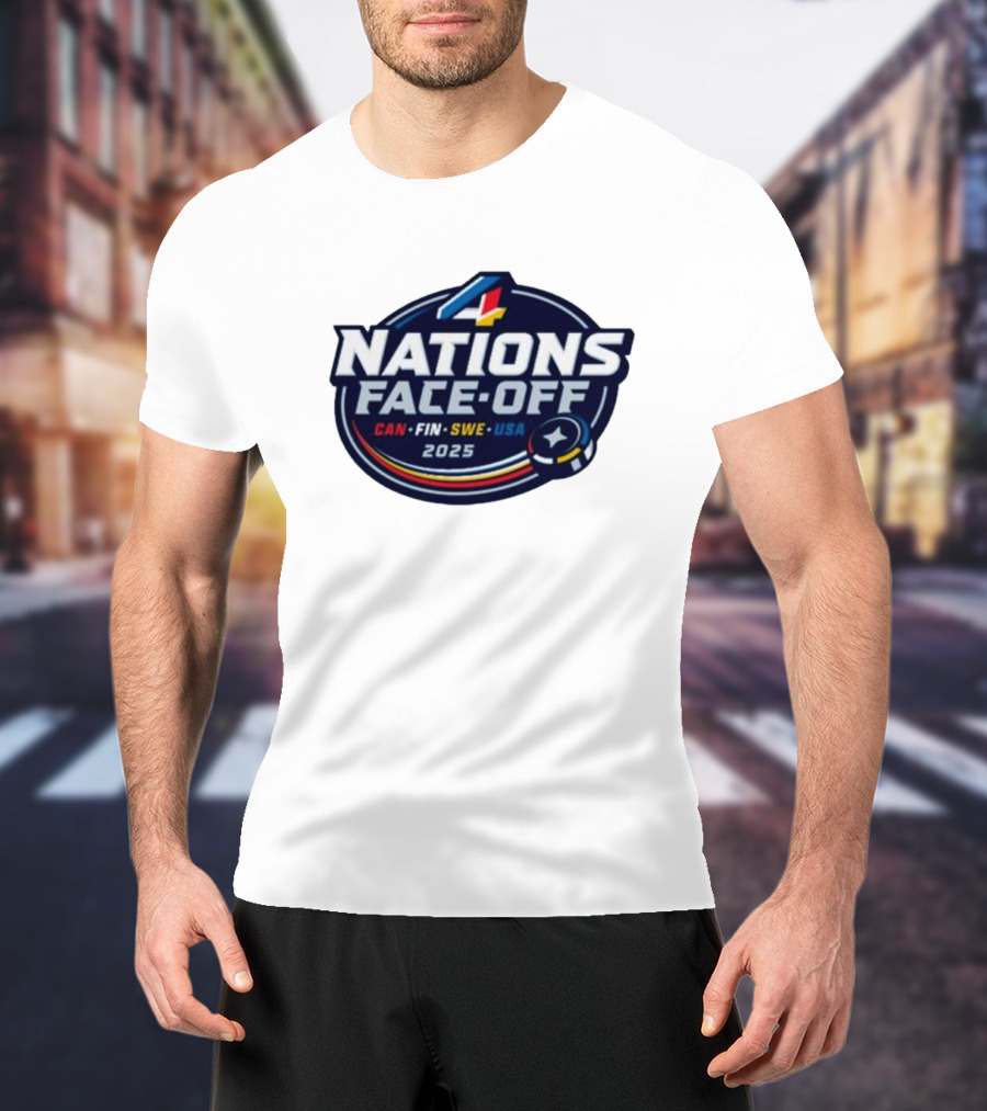 4 Nations Face-Off 2025 CAN FIN SWE USA T-Shirt