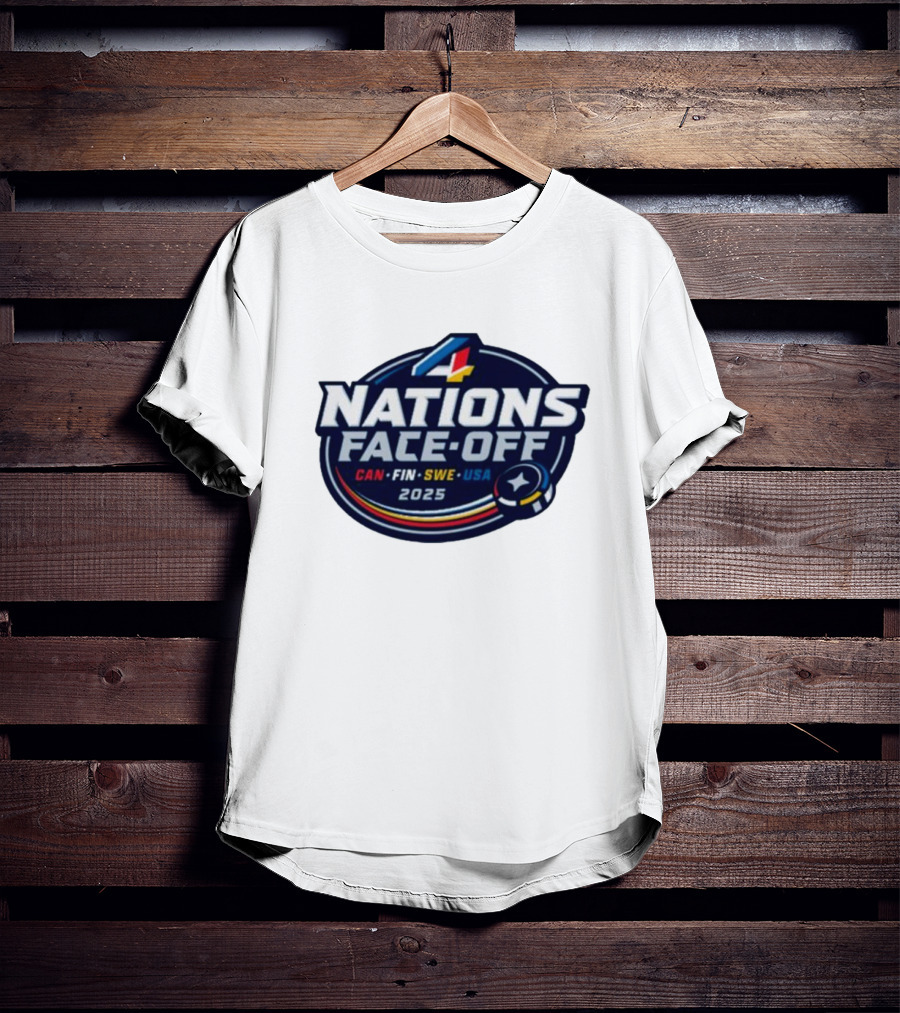 4 Nations Face-Off 2025 CAN FIN SWE USA T-Shirt