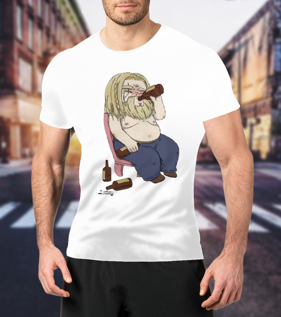 Avengers Endgame Thor Fat Drinking T-Shirt