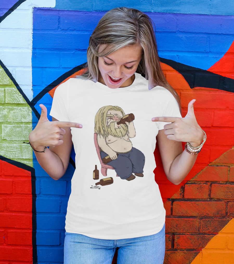 Avengers Endgame Thor Fat Drinking T-Shirt