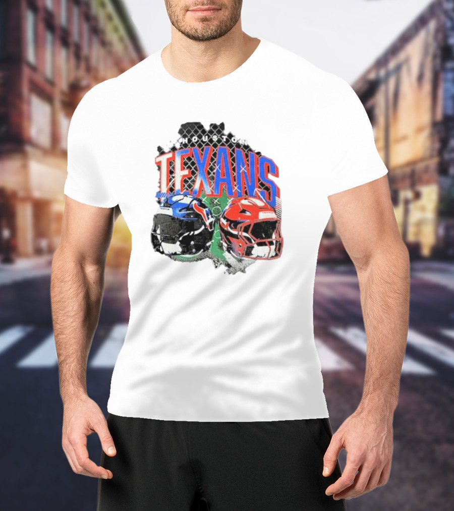 HOUSTON TEXANS HELMETS FOOTBALL GRIDIRON T-Shirt
