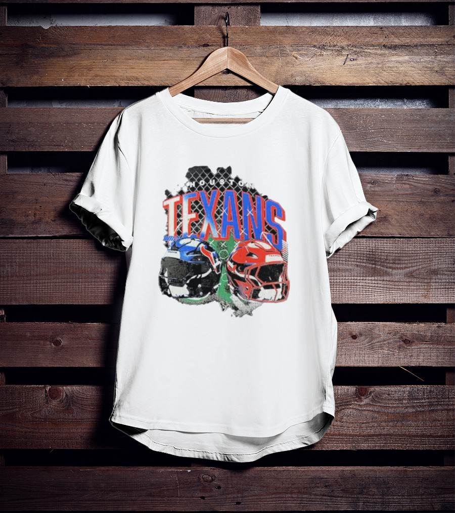 HOUSTON TEXANS HELMETS FOOTBALL GRIDIRON T-Shirt