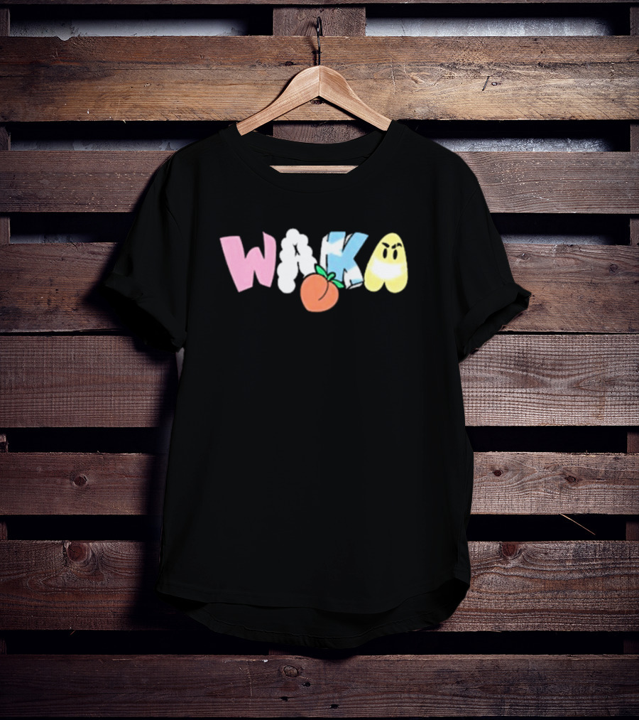 Willito Waka Kulo Y Tetas Peach Emoji Playful Text T-Shirt