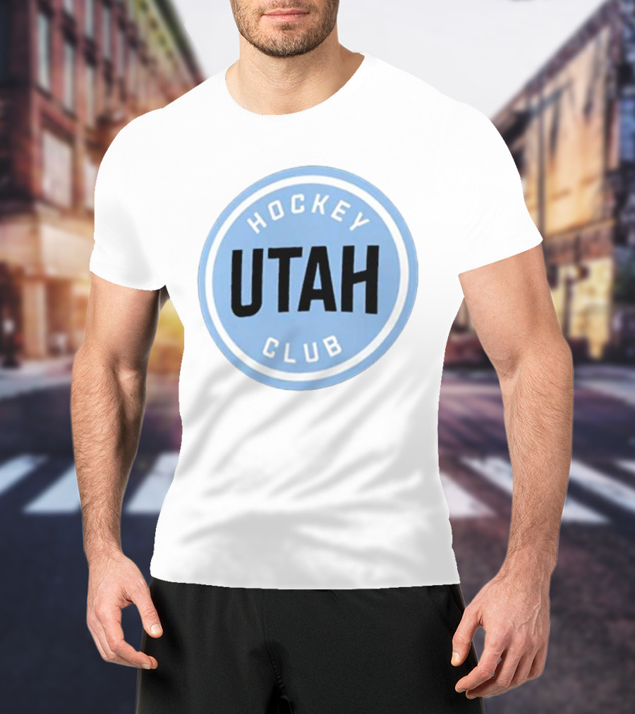 Utah Hockey Club Blue Circular Emblem T-Shirt