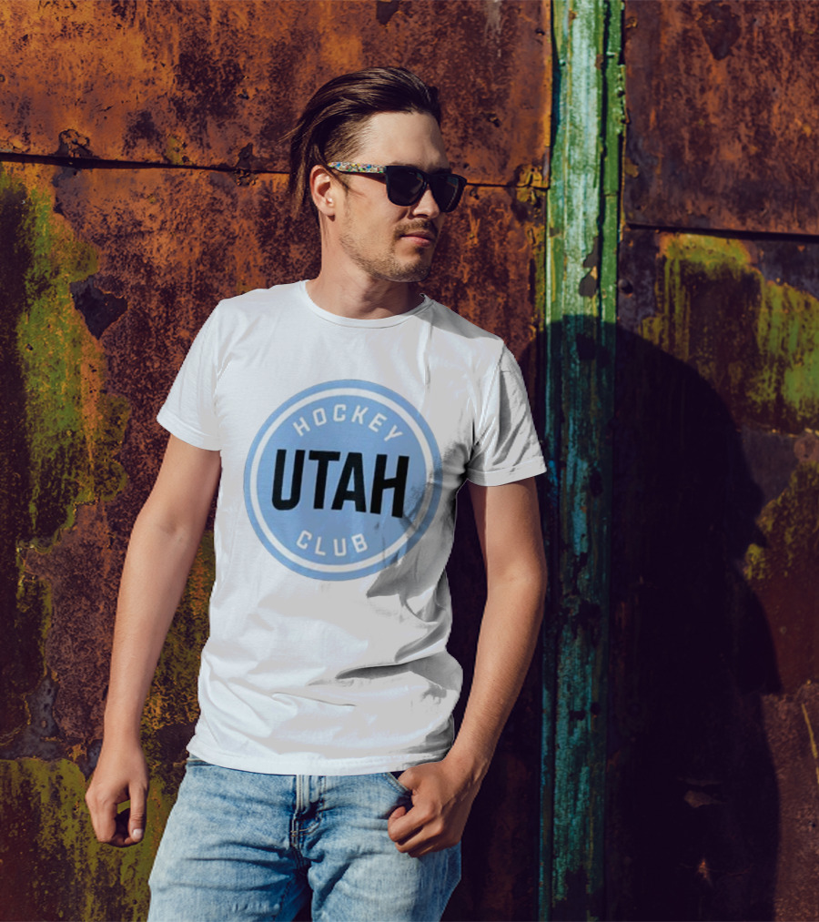 Utah Hockey Club Blue Circular Emblem T-Shirt
