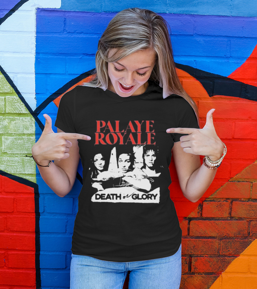 Palaye Royale Death Or Glory Band Member Portrait Trio T-Shirt