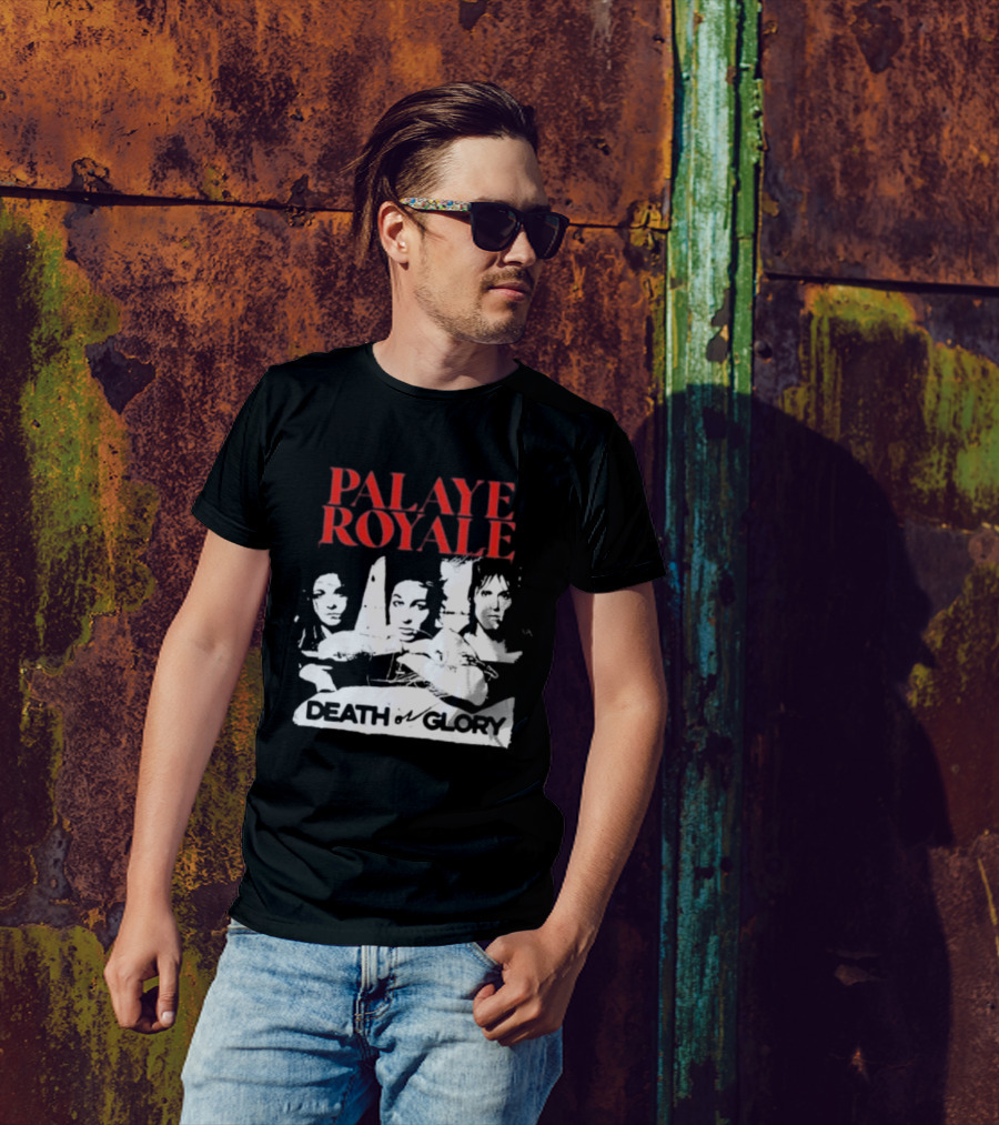 Palaye Royale Death Or Glory Band Member Portrait Trio T-Shirt