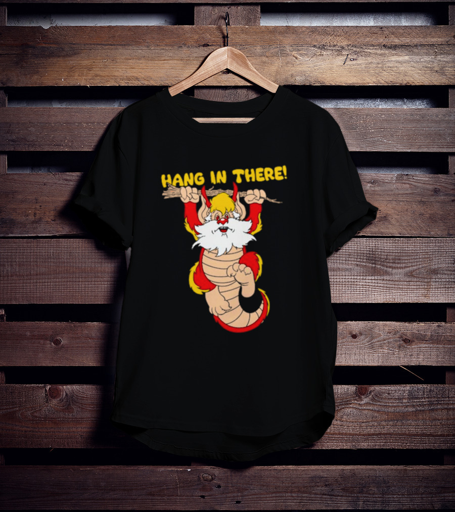 Hang In There Snarf Hanging On Tree Branch T-Shirt