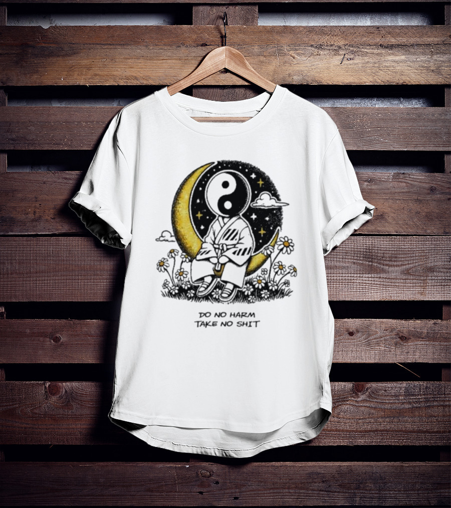 Third Eye Kingdom Yin Yang Moon Do No Harm Take No Shit T-Shirt