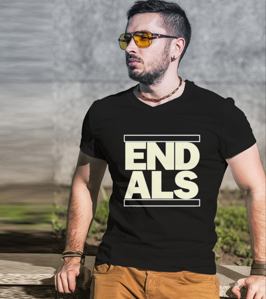 Torey Lovullo Supporting Awareness With End ALS Message T-Shirt