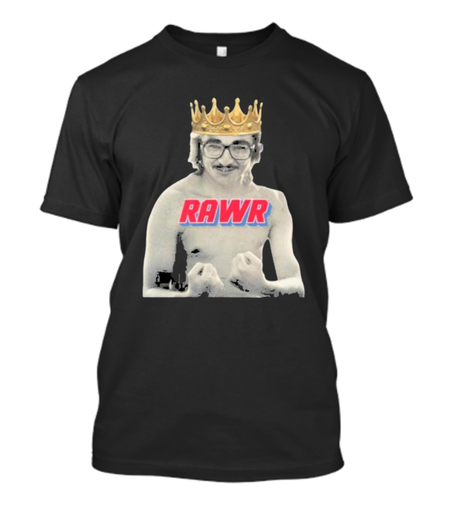 RAWR Young Greg Cote Wearing Crown T-Shirt