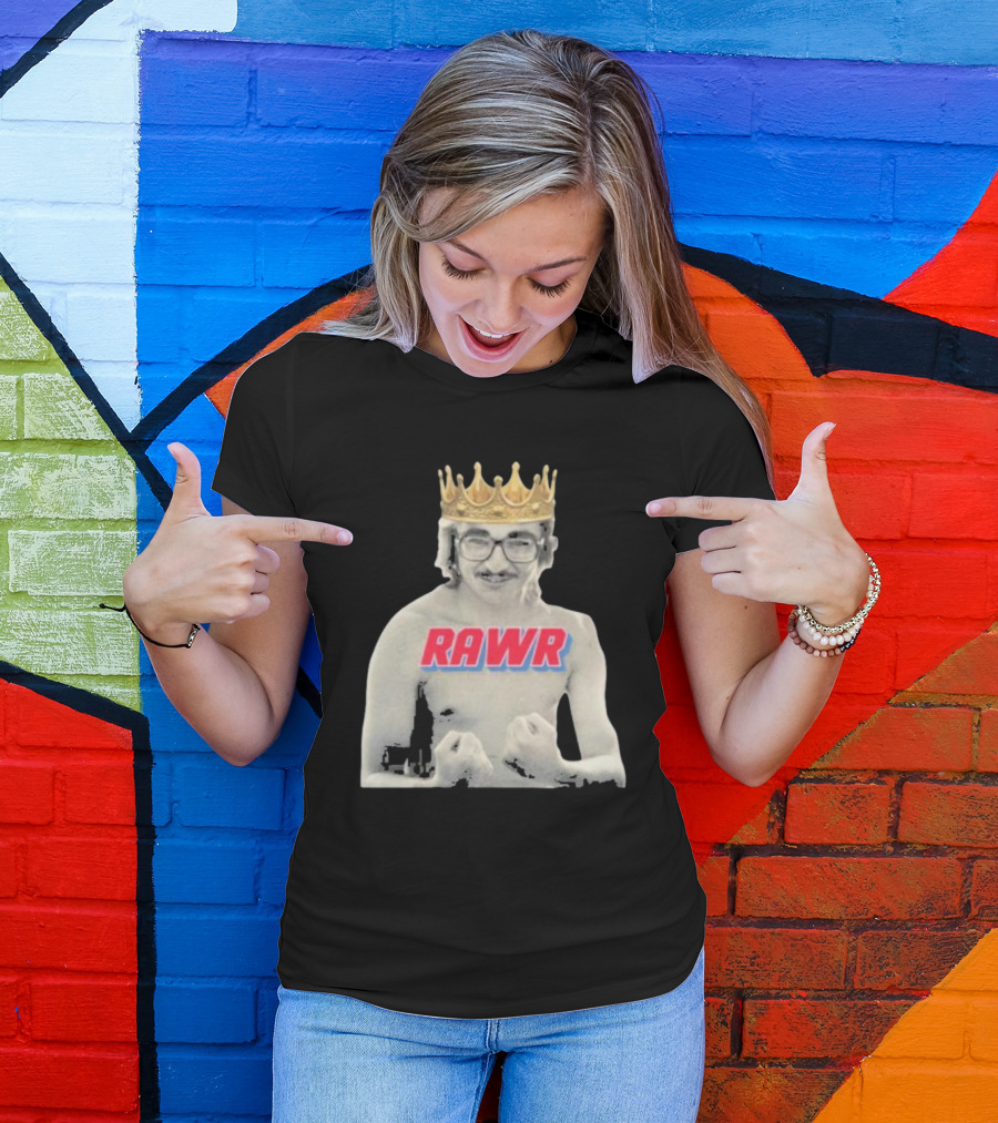 RAWR Young Greg Cote Wearing Crown T-Shirt